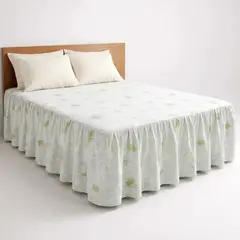 GENERICO - Faldon Protector para cama King el complemento perfecto para tu ropa de cama 180x200 Cm