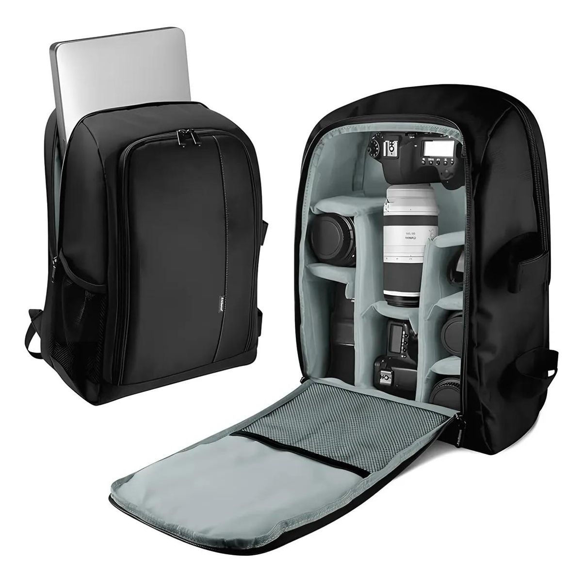 GENERICO - Bolso mochila para fotógrafos con compartimentos para cam
