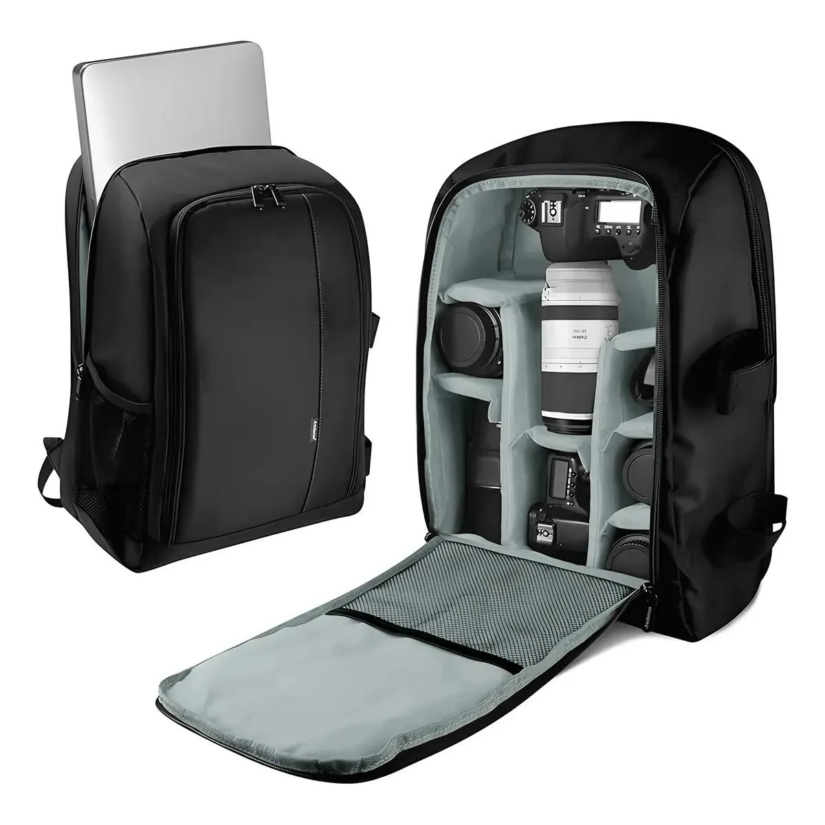 GENERICO - Bolso mochila para fotógrafos con compartimentos para cam