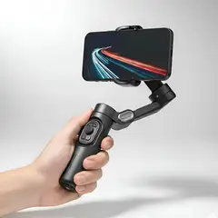 GENERICO - Gimbal estabilizador de 3 ejes para celular negro