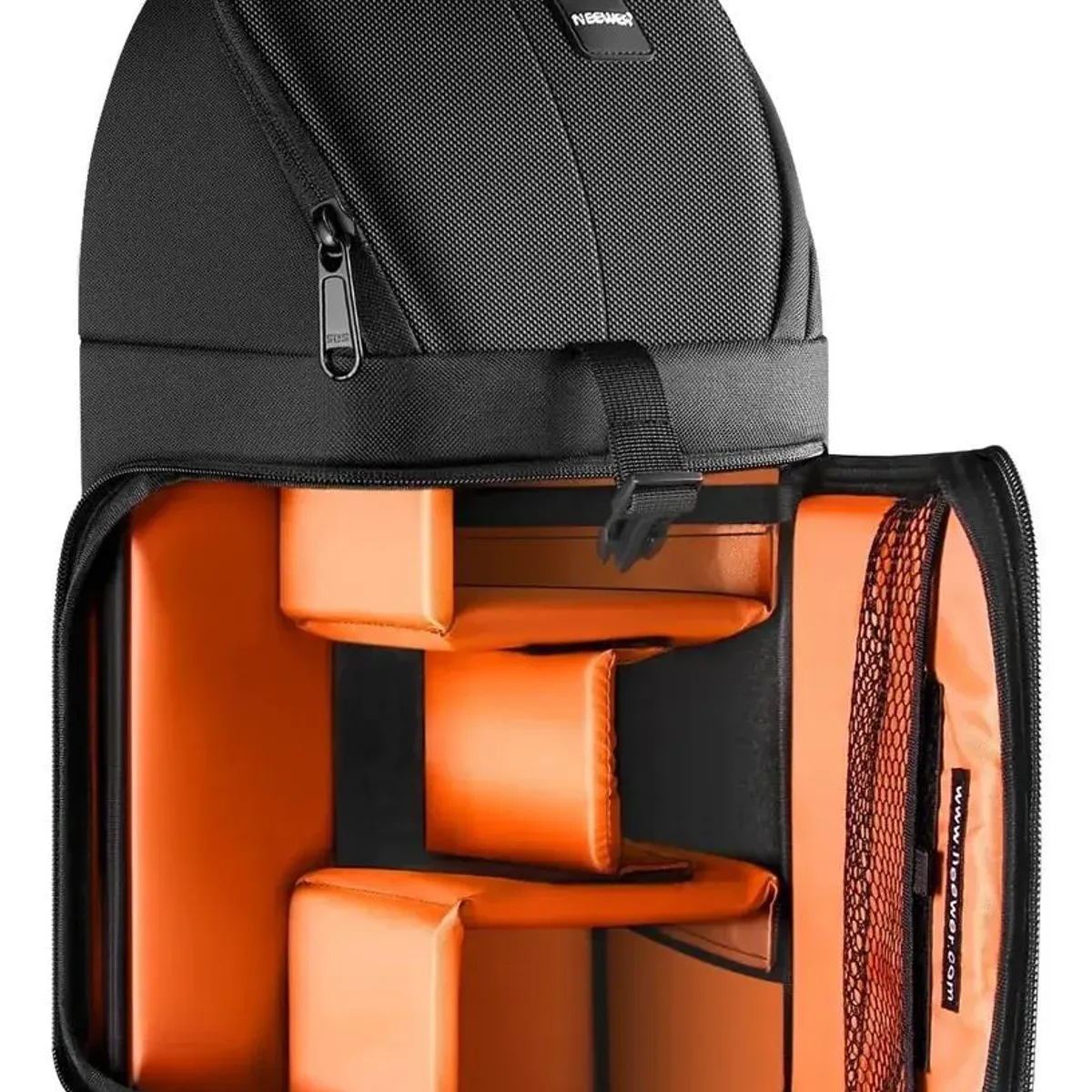 GENERICO - Mochila bandolera para cámara color naranja