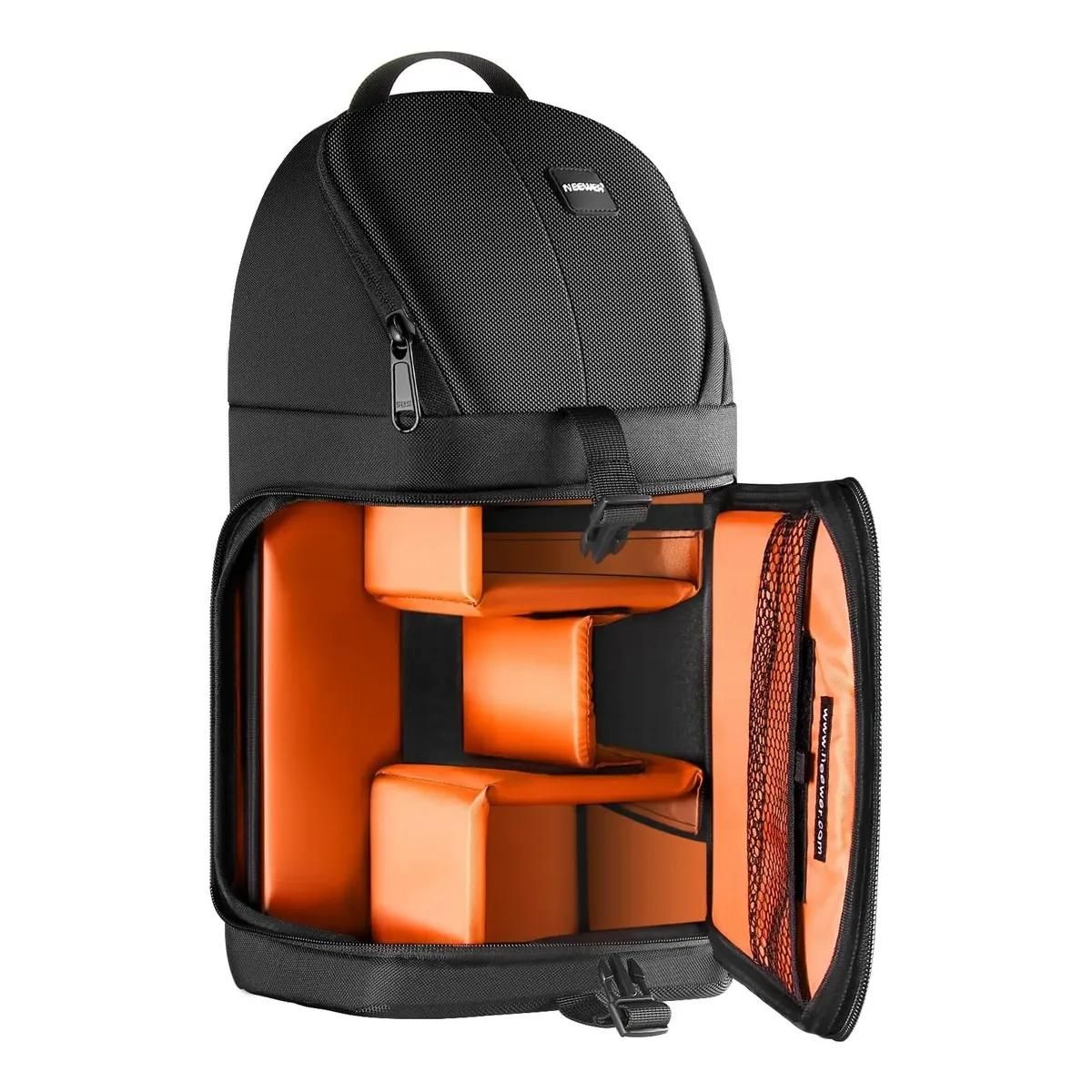 GENERICO - Mochila bandolera para cámara color naranja