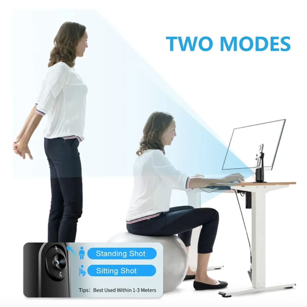 GENERICO - Trípode De Seguimiento Facial Inteligente 360° Universal