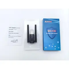 GENERICO - Adaptador USB WiFi 6 AX900Mbps Dual Banda 2.4GHz y 5GHz