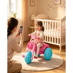 GENERICO - Correpasillos Infantil Moto Lunar Didactica De 3 Ruedas