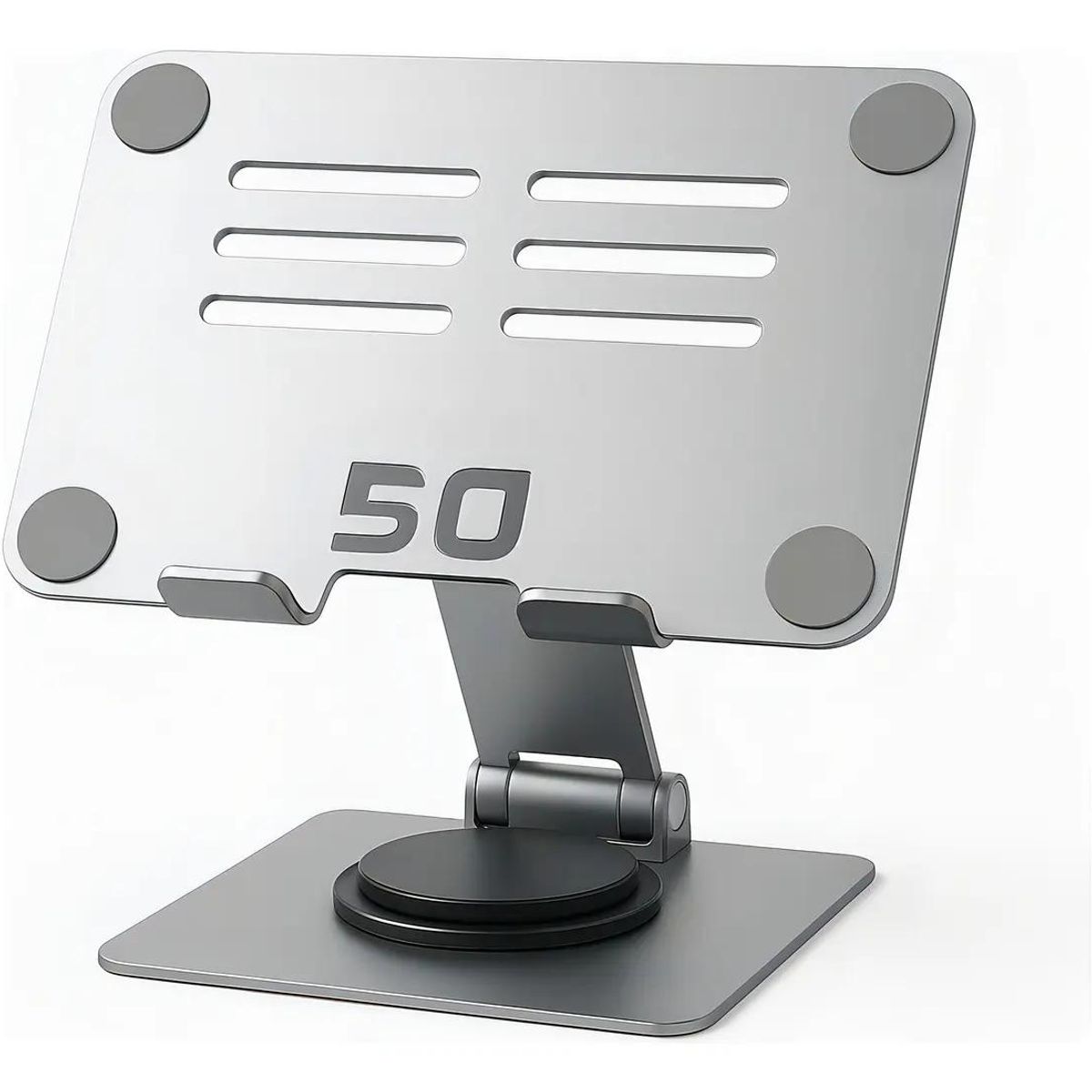 GENERICO - Soporte Giratorio Metálico 360° para Smartphone y Tablet