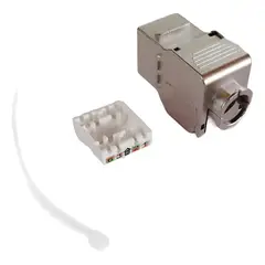 GENERICO - Conector de Red RJ45 Cat8 Hembra 1 Unidad