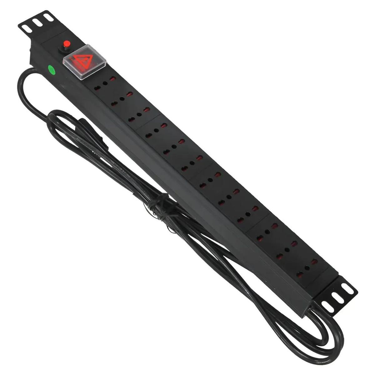 GENERICO - Regleta 12 Enchufes 1016A con Interruptor y Cable 3 m