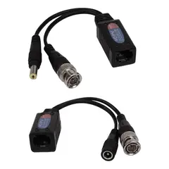 GENERICO - Video Balun RJ45 a BNC macho para cable UTP Cat5eCat6
