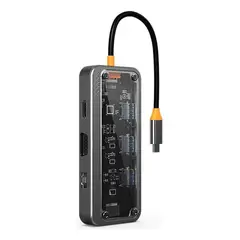 GENERICO - Hub Adaptador USB-C 10 en 1 con Docking USB-PD