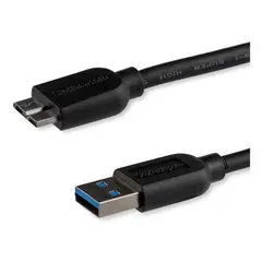 GENERICO - Cable USB 3.0 Micro USB B a USB A 50cm Negro