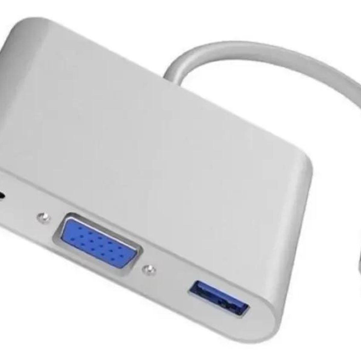 GENERICO - Hub Adaptador USB-C con VGA 4K, USB 3.0 y USB-C