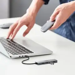 GENERICO - Hub USB 3.0 de 4 Puertos con Carga