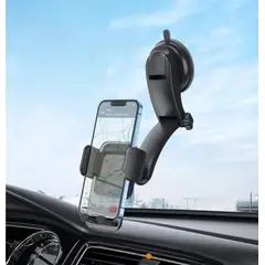 GENERICO - Soporte para celular con rotación 360° y ventosa paraauto