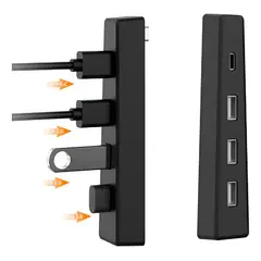 GENERICO - Hub 4 Puertos USB 2.0 con USB-C para PS5 Slim