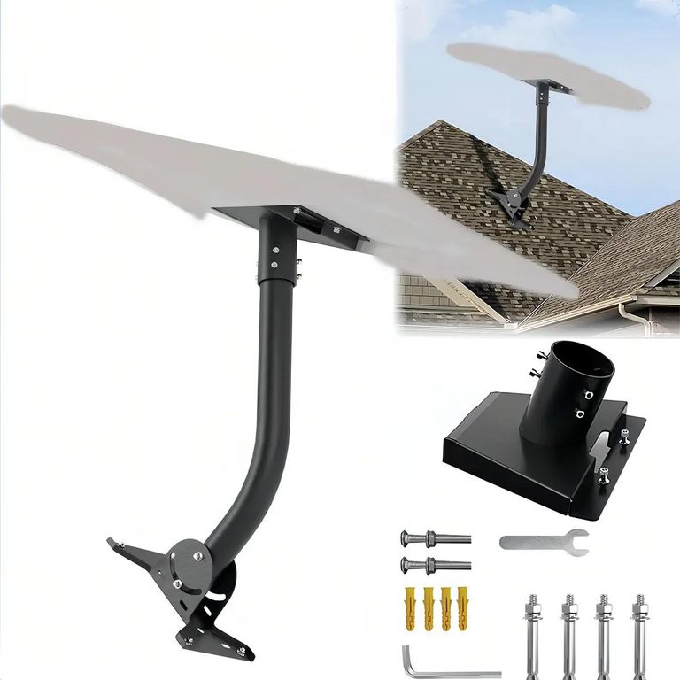 GENERICO Soporte para Mástil de Antena con Kit de Instalación