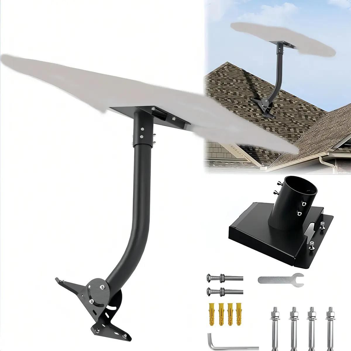 GENERICO - Soporte para Mástil de Antena con Kit de Instalación