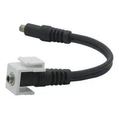 GENERICO - Conector Jack Audio 3.5mm con Cable 15cm para Face Plate