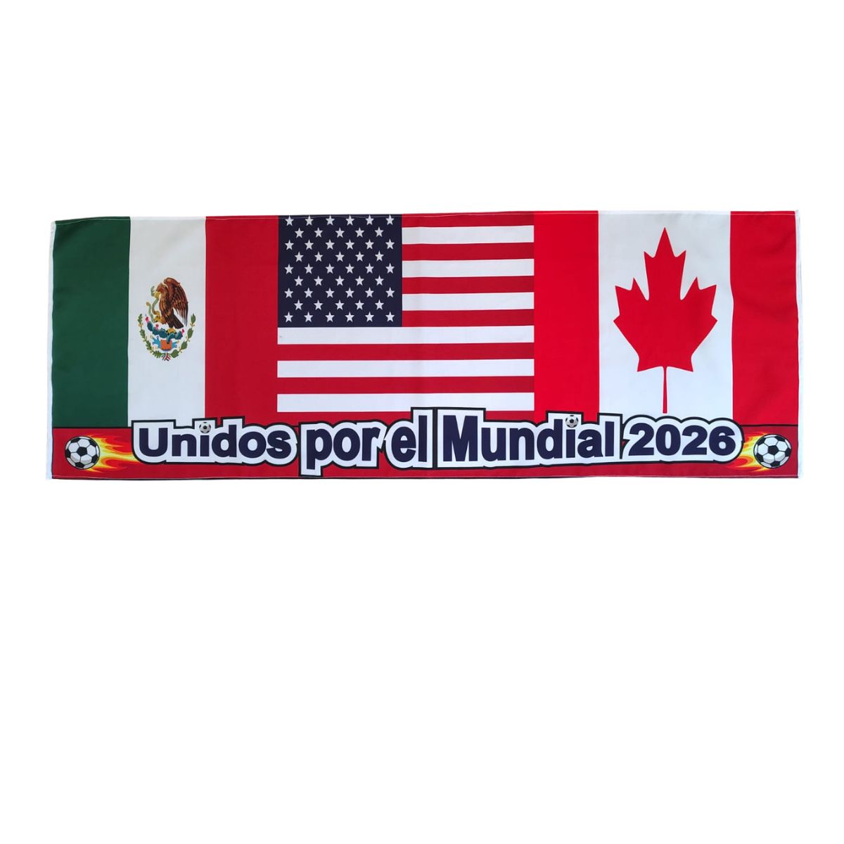 GENERICO - Lienzo Mundial 2026: Bandera 100 x 40 cm - Edición Coleccionable