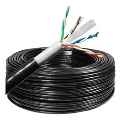 GENERICO - Cable UTP Cat6 Exterior 50m CCA para CCTV