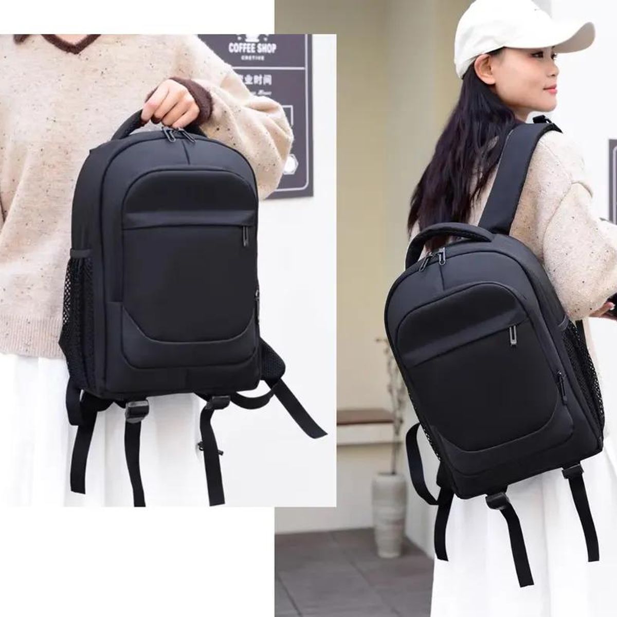 GENERICO - Mochila para cámara réflex con compartimentos para lentes