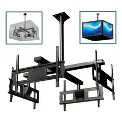 GENERICO - Soporte de techo para 4 televisores 32-70 pulgadas