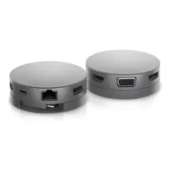 GENERICO - Adaptador multipuerto USB-C 7 en 1 color gris