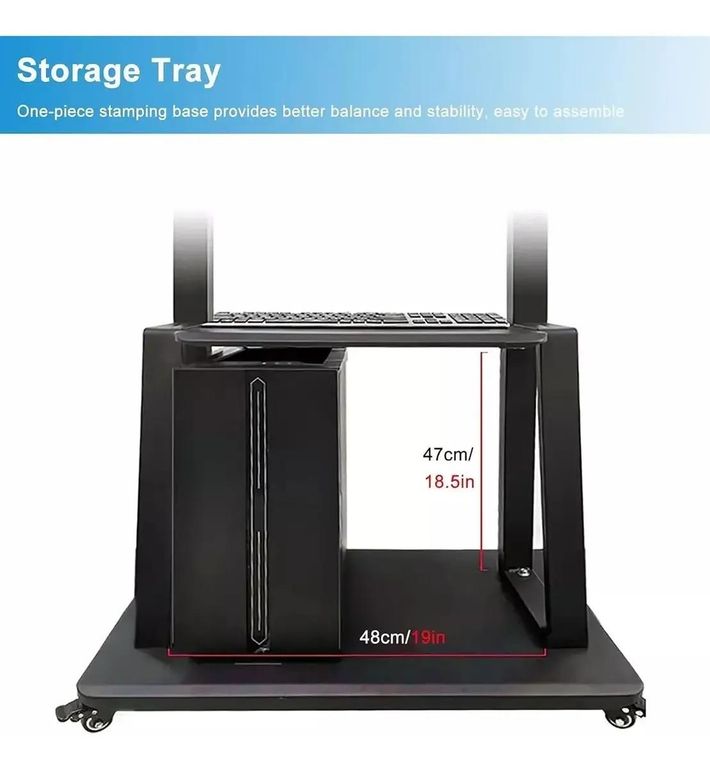 GENERICO Soporte TV Base Pedestal con Ruedas para 32 a 70 Pulgadas