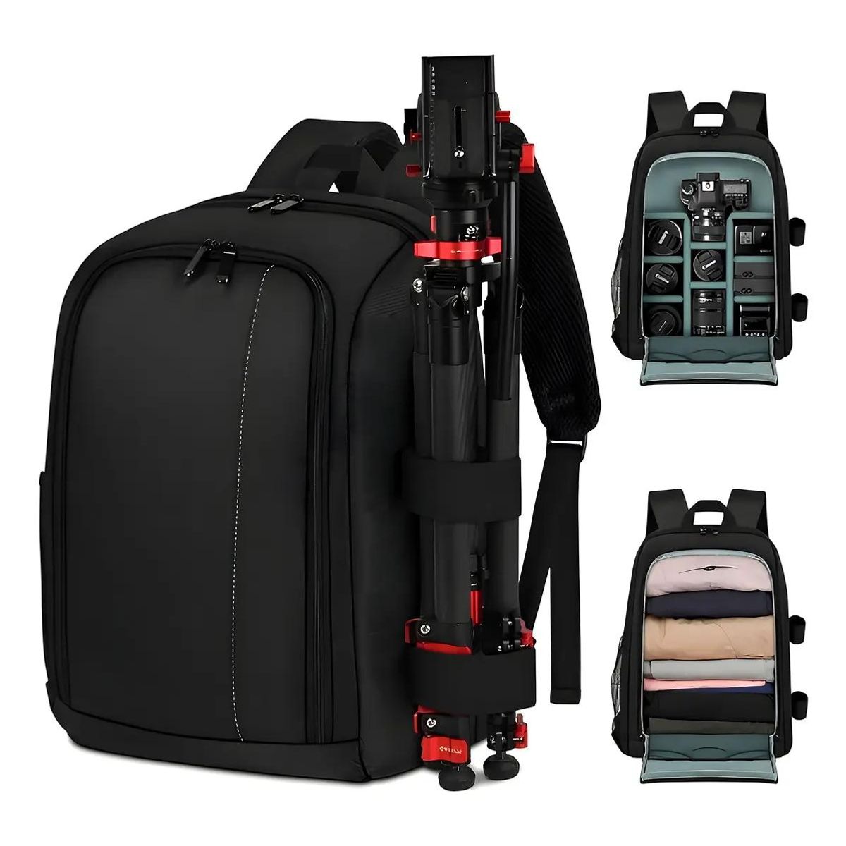 GENERICO - Mochila para cámara fotográfica y accesorios