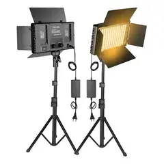 GENERICO - Kit Profesional Luz Relleno con Trípode y Reflector LED 8