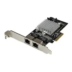 GENERICO - Tarjeta de Red Ethernet PCI Express 2 Puertos Gigabit