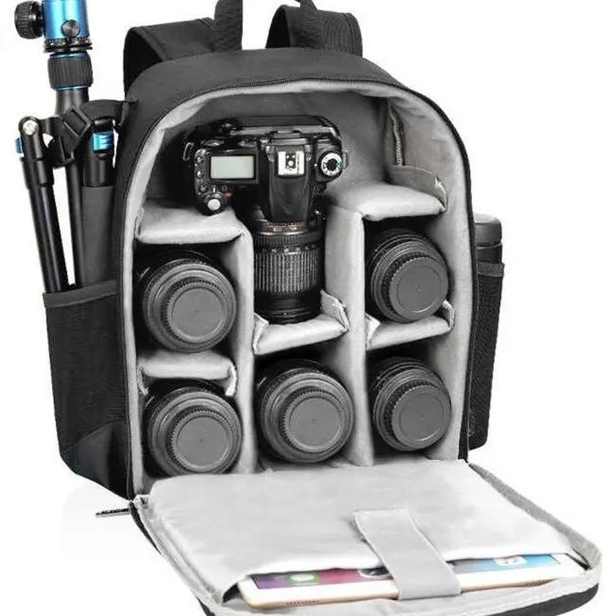GENERICO - Mochila para Cámara Reflex DSLR con Compartimentos