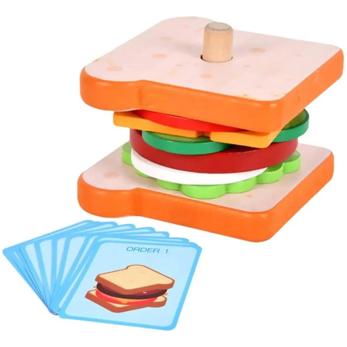 GENERICO - Juego Didáctico de Madera para Simulación de Sándwich