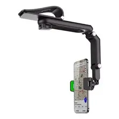 GENERICO - Soporte para celular auto clip 360° para visera y tablero