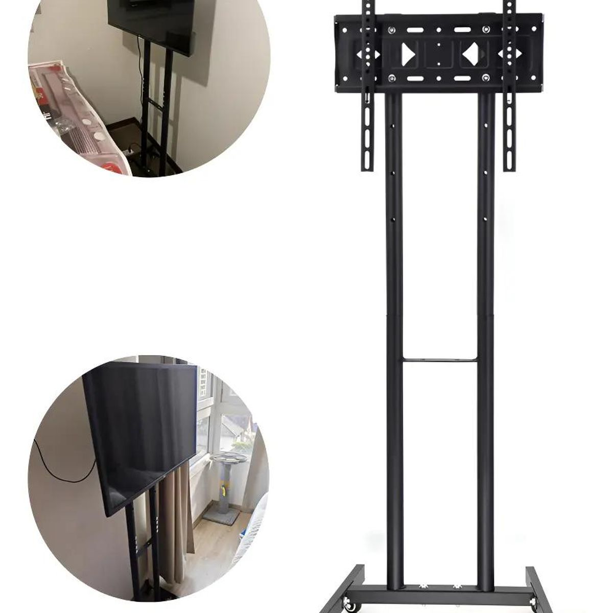 GENERICO - Soporte de Piso Universal para TV 32-55" con Ruedas Ajust