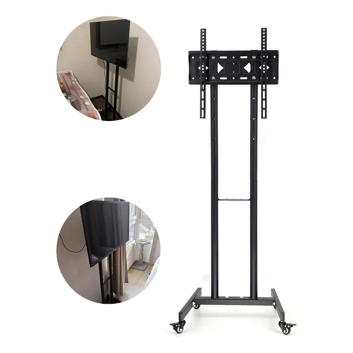 GENERICO - Soporte de Piso Universal para TV 32-55" con Ruedas Ajust