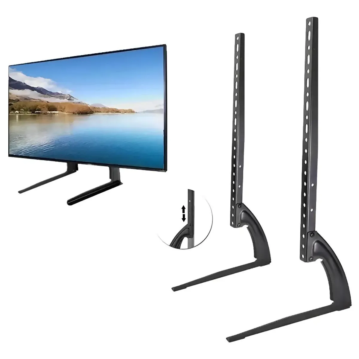 GENERICO - Soporte de TV de sobremesa negro para pantallas 36-75"