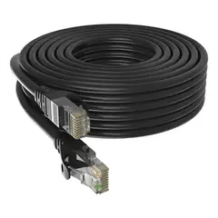 GENERICO - Cable de Red Cat6e 50m Exterior con Conectores Metálicos