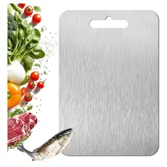 GENERICO - Tabla para picar de acero inoxidable