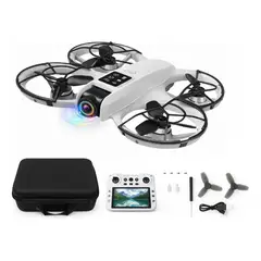 GENERICO - Drone Brushless con Cámara y Pantalla 360°