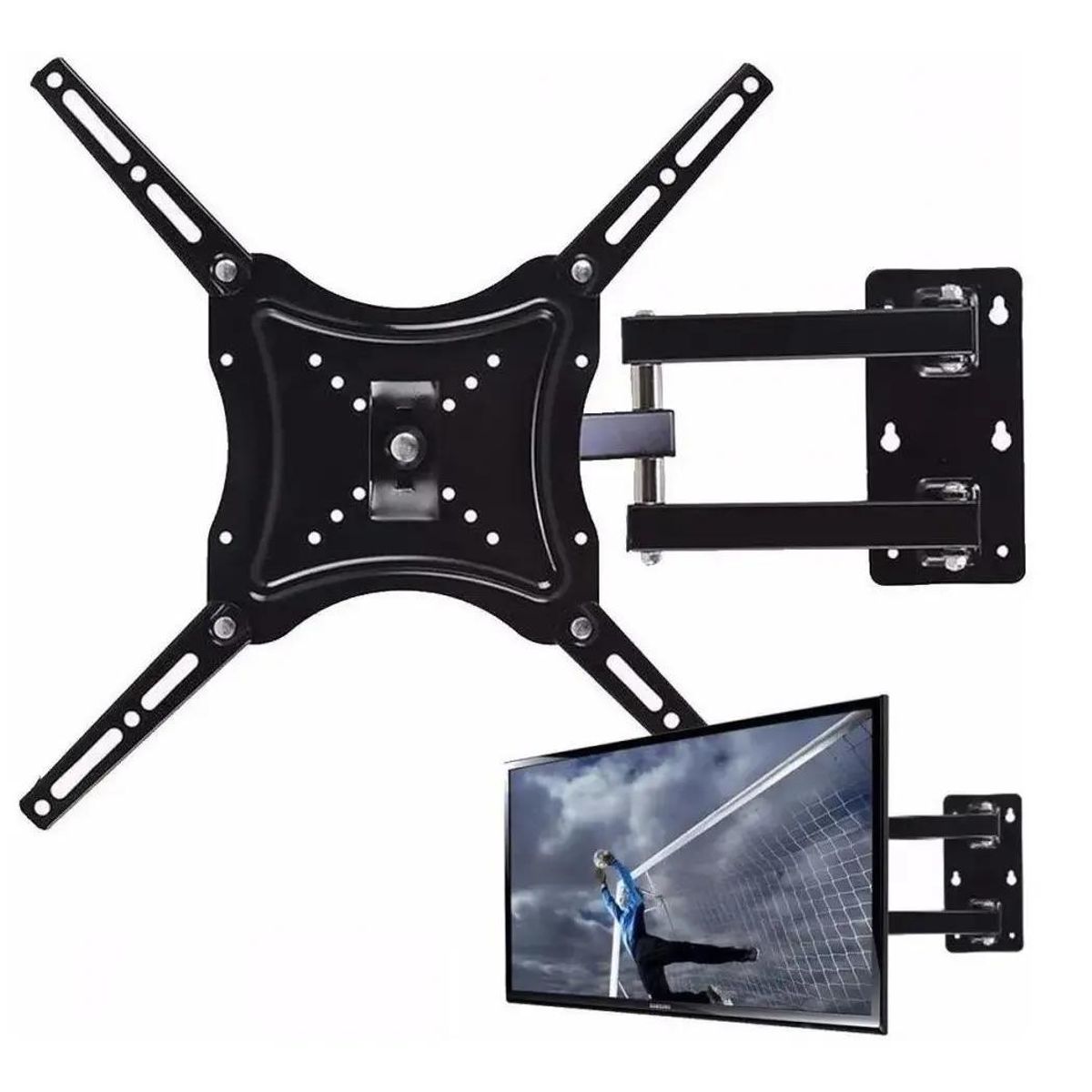 GENERICO - Soporte de TV con brazo giratorio 180º para 32 a 55"