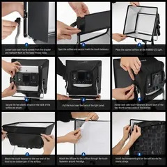 GENERICO - Difusor Softbox para Luz LED NL 660 RGB660