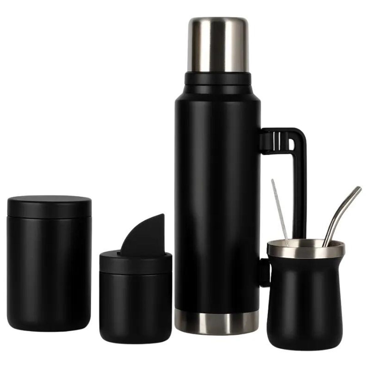 GENERICO - Set Termo Matero Bazuca 1.3 L y Mate 236 ml con Bombilla