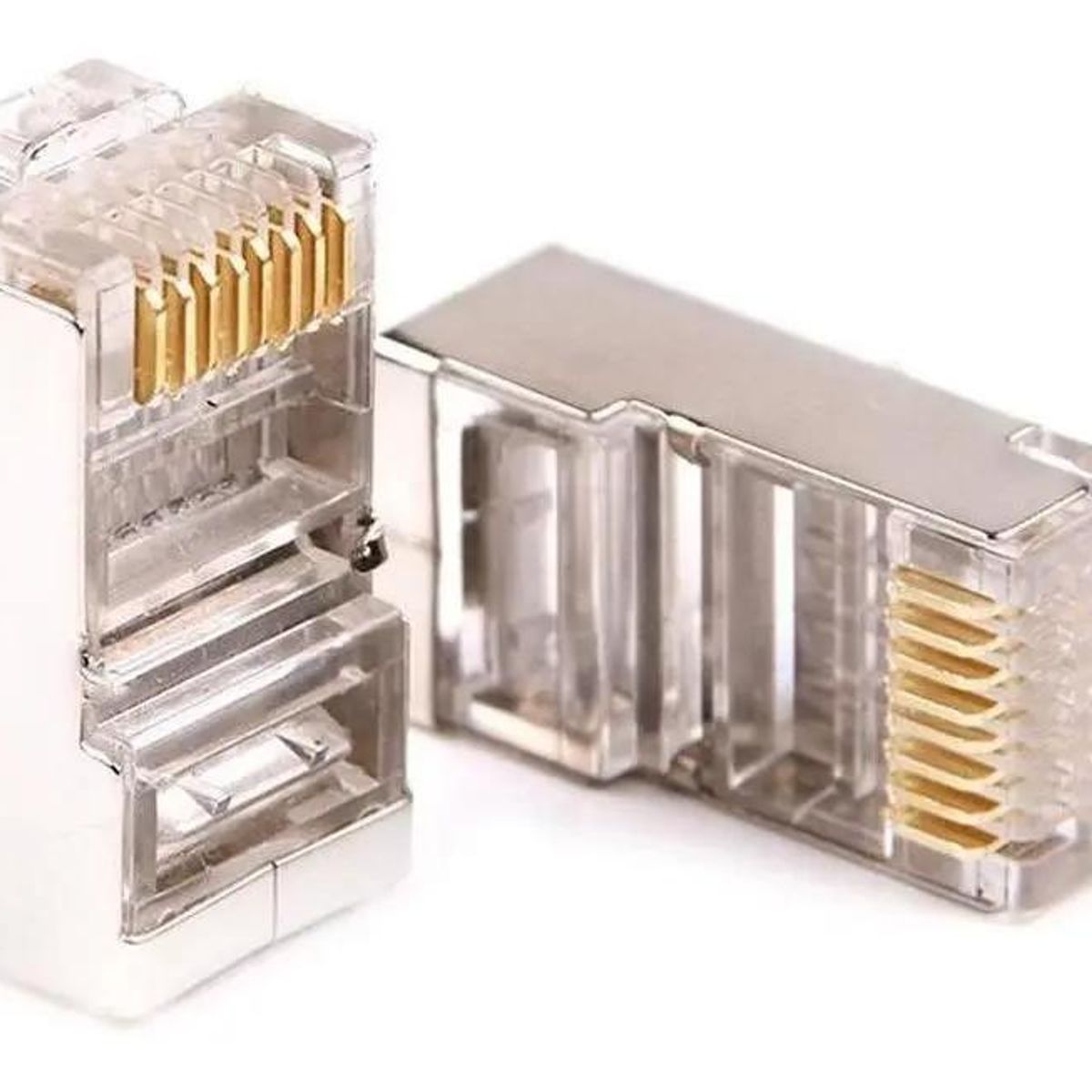 GENERICO - Conectores RJ45 LAN Cat6 metálicos 100 unidades