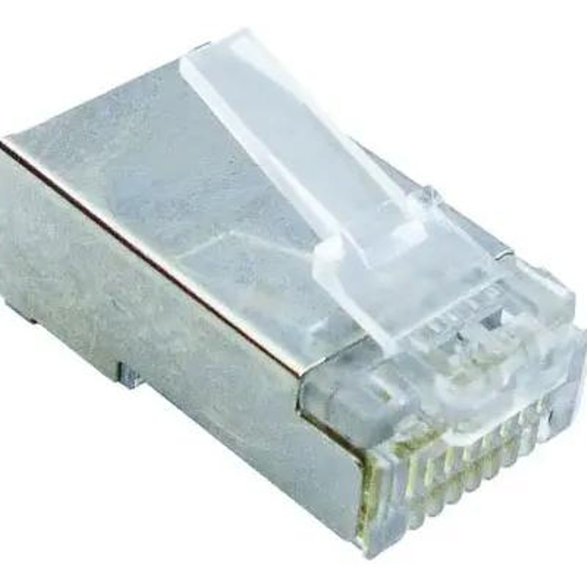 GENERICO - Conector RJ45 Cat6 Metálico Blindado Pack 100