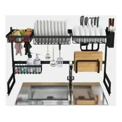 GENERICO - Rack Escurridor de Platos Secador de Loza 65 cm