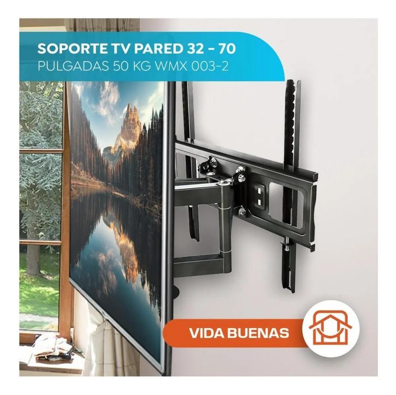 GENERICO Soporte de TV doble brazo para pantallas de 30 a 70