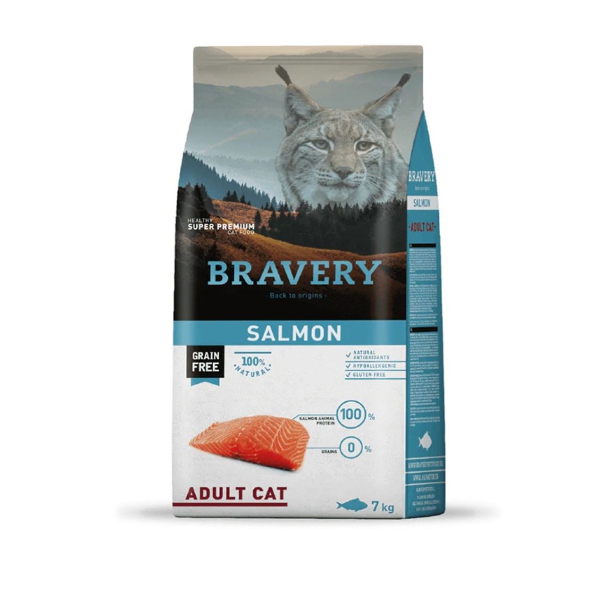 BRAVERY - Bravery Gato Adulto Salmon 7 kg.