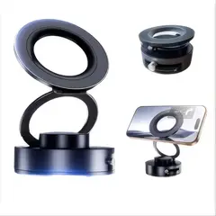 GENERICO - Soporte Magnético 360° con Ventosa Ultra Fuerte para Celu