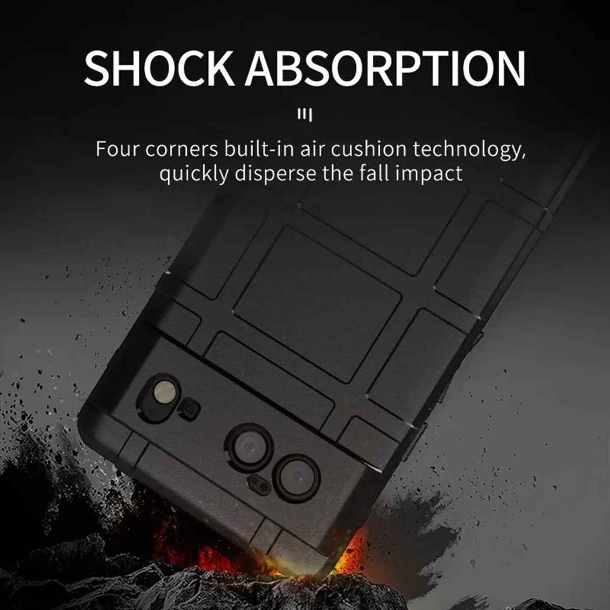 GENERICO - Carcasa Rugged Shield TPU Grado Militar para Google